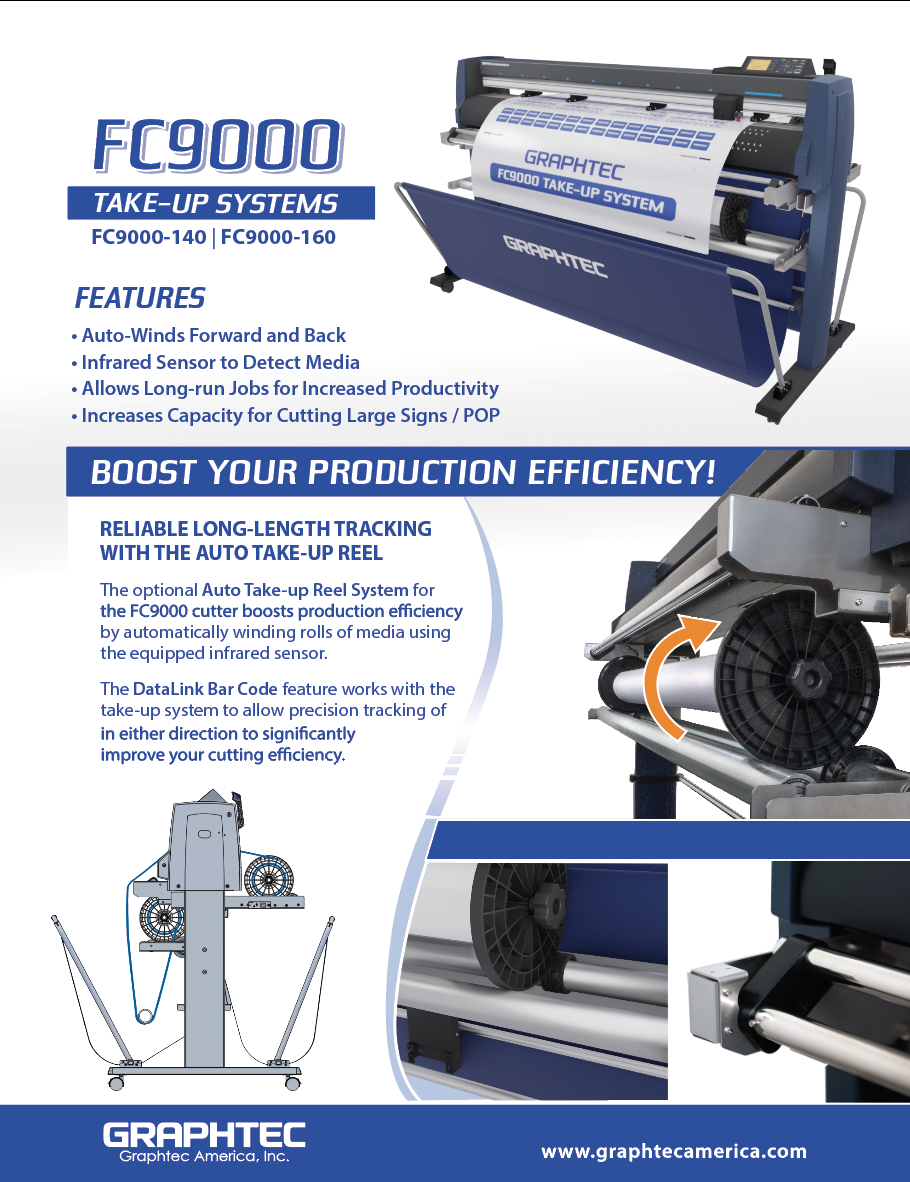 Graphtec FC9000 Take-Up System